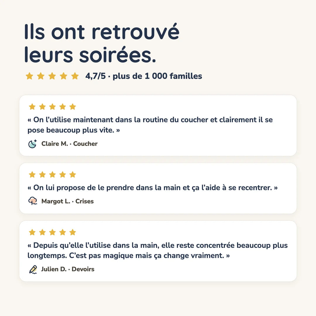 Ils ont retrouvé leurs soirées : avis de parents, 4,7/5.